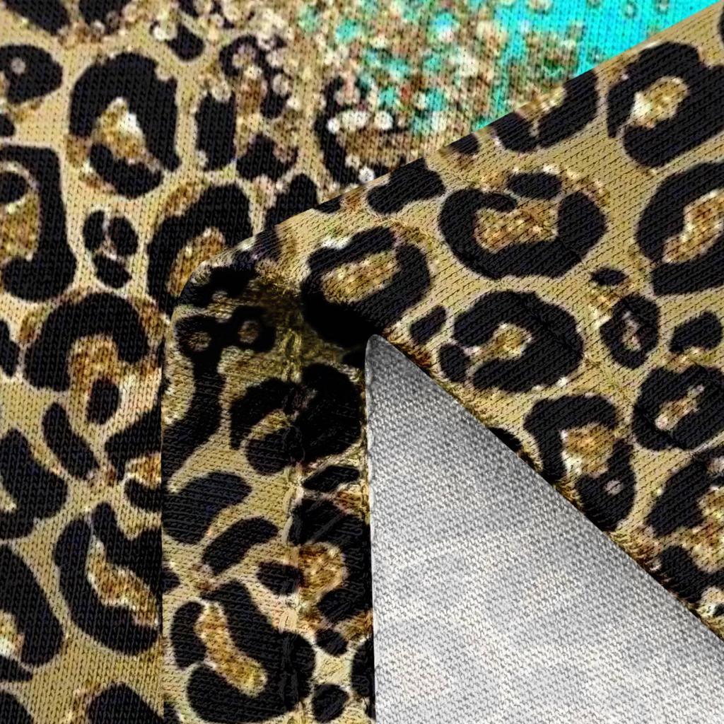 Women's Summer Casual Fashion Printed Short Sleeve Round Neck Pocket Dress