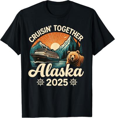 Cruisin Together Alaska 2025 Familjevänlig Alaska Kryssning T-shirt unisex T-shirt