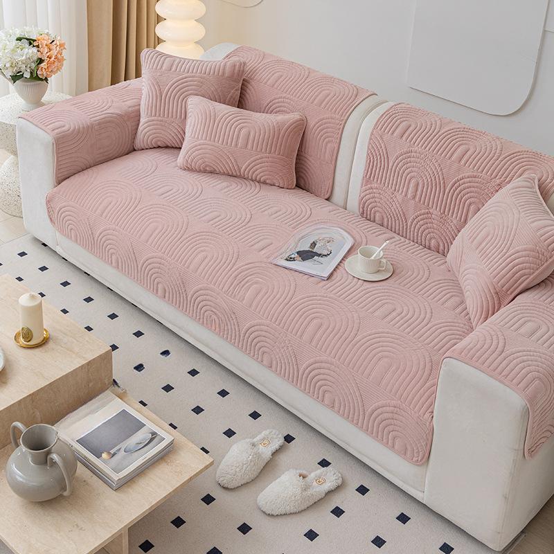 

Подушка для дивана Four Seasons Universal Cream Wind Non-Slip Mat Leather Sofa Cover New High-Cap Plush Seat Cover 70*70cm