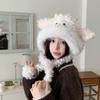 Cute Little Sheep Plush Hat Women's Autumn and Winter New Cold-proof and Warm Thickened Ear Protection Lei Feng Hat Sweet Cycling Antifreeze