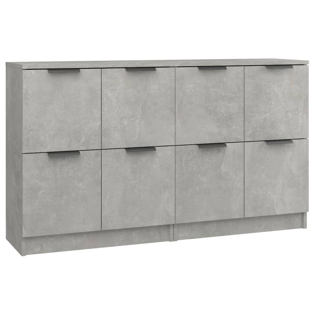 Sideboards 2 pcs Concrete Grey 60 x 30 x 70 cm Particleboard