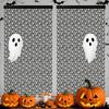 2Pcs 1X2M Halloween Ghost Rain Curtains Creativity Spooky Scary Background Wall Tassel Cuttable Sparkling Door Hanging Decor