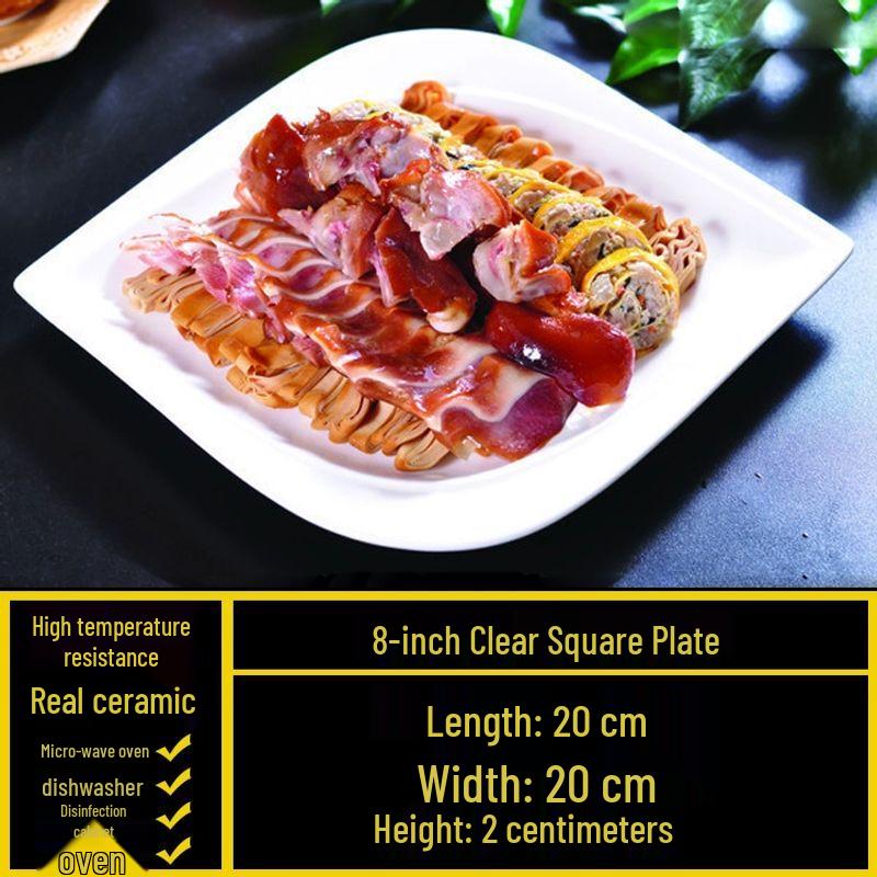 Irregular Ceramic Dinner Plate for Restaurants