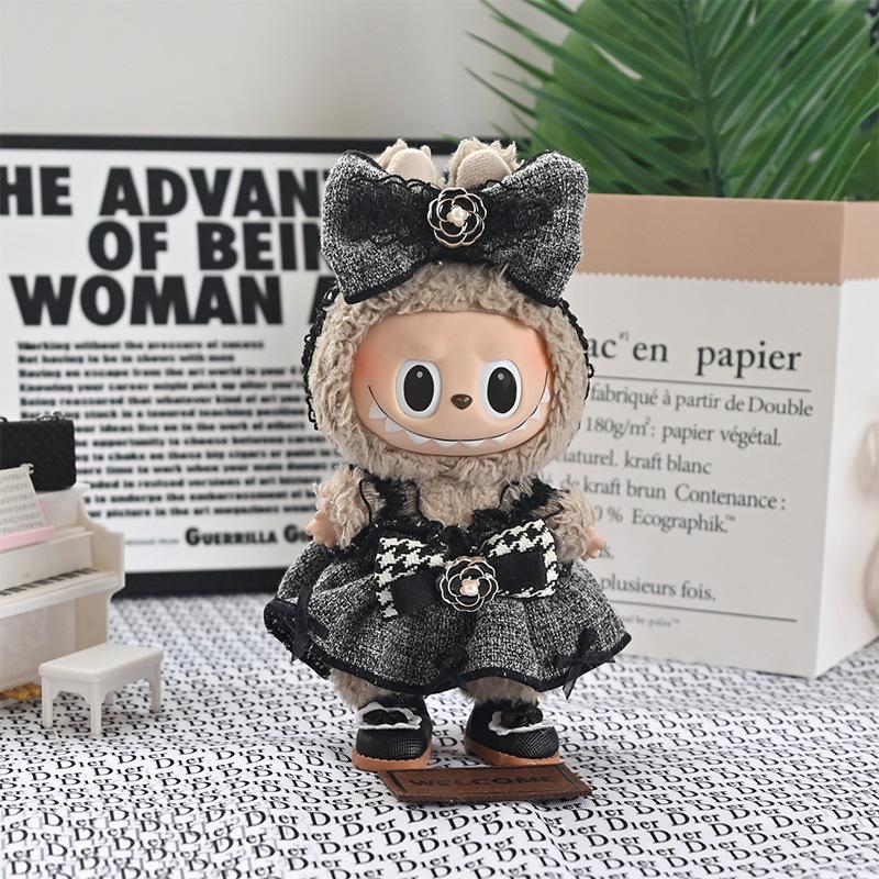 Labubu 17CM Doll Clothes Set: High-Quality Decorative Blind Box Pendant Outfit