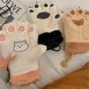 Soft Bear Paw Gloves Winter Warm Fluffy Fleece Gloves Fashion Plush Gloves  for Women Girls