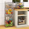 Storage Basket Can Be Stacked High, Kitchen Large-capacity Vegetable Basket Vegetable Basket, Desktop Multi-layer Stackable Storage Basket