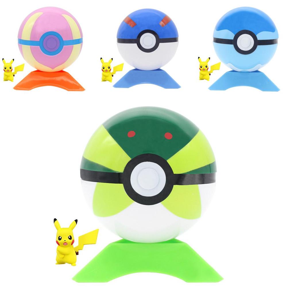 Classic Design Pokemon Pokeball 7cm Toy Ball And Pikachu Monster Figures Gift