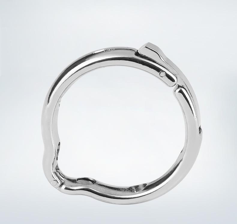 Kovový kroužek odporu předkožky: Pánské zpoždění a bondage lock