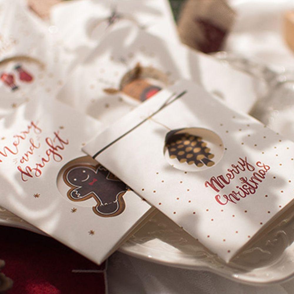 Stickers Wishes Card Merry Christmas Christmas Greeting Card Best Wishes Wishing Message Cards