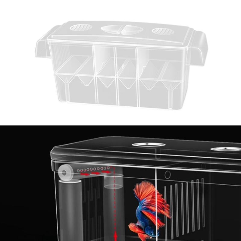 Floating Breeder Box for Fish Tanks for Isolating Sick Fish or Hatching Eggs Fish Breeding Chamber Reproduction