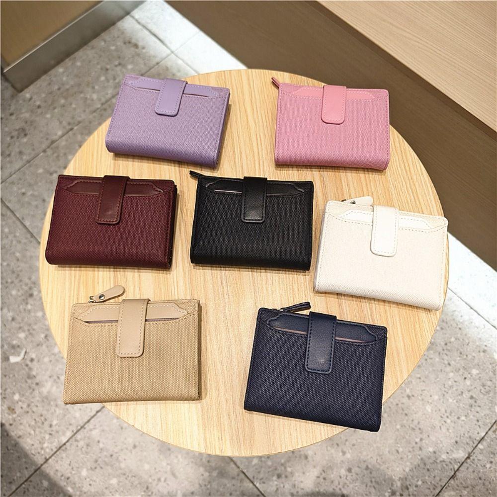 PU Leather Credit Cards Holder Multi-Cards Slot Small Card Bag Women's Wallet  Student