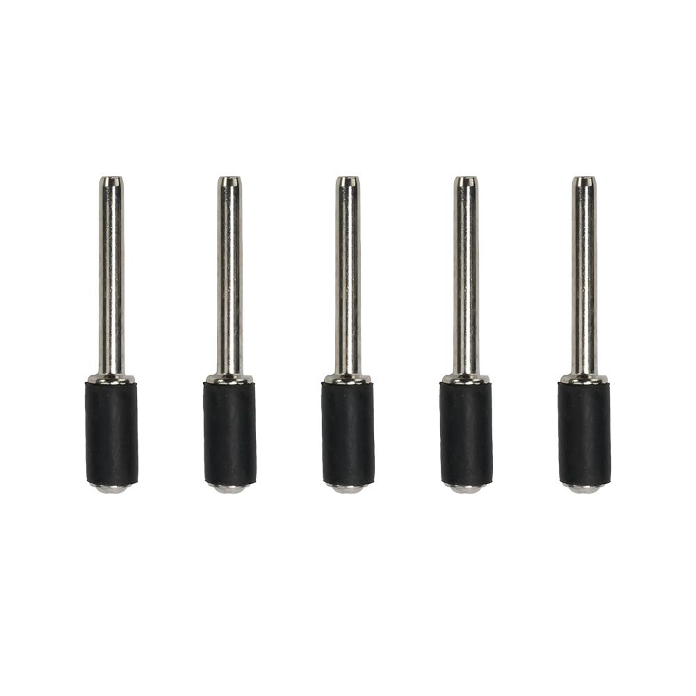 12.7mm Sanding Mandrels 3.17mm 6.35mm Rubber Silver