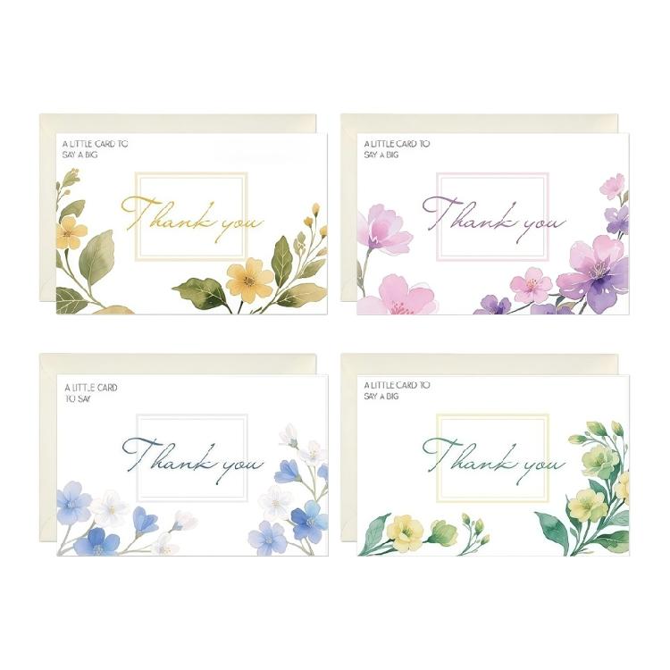 

Pack Of 4 Simple Blank Celebration Cards with Envelopes Paper Card Designed for Writing Personal Messages And Blessing 1