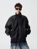 Men's Retro PU Leather Jacket: Hong Kong Style, Autumn/Winter, Stand-Up Collar, High-End Loose Fit