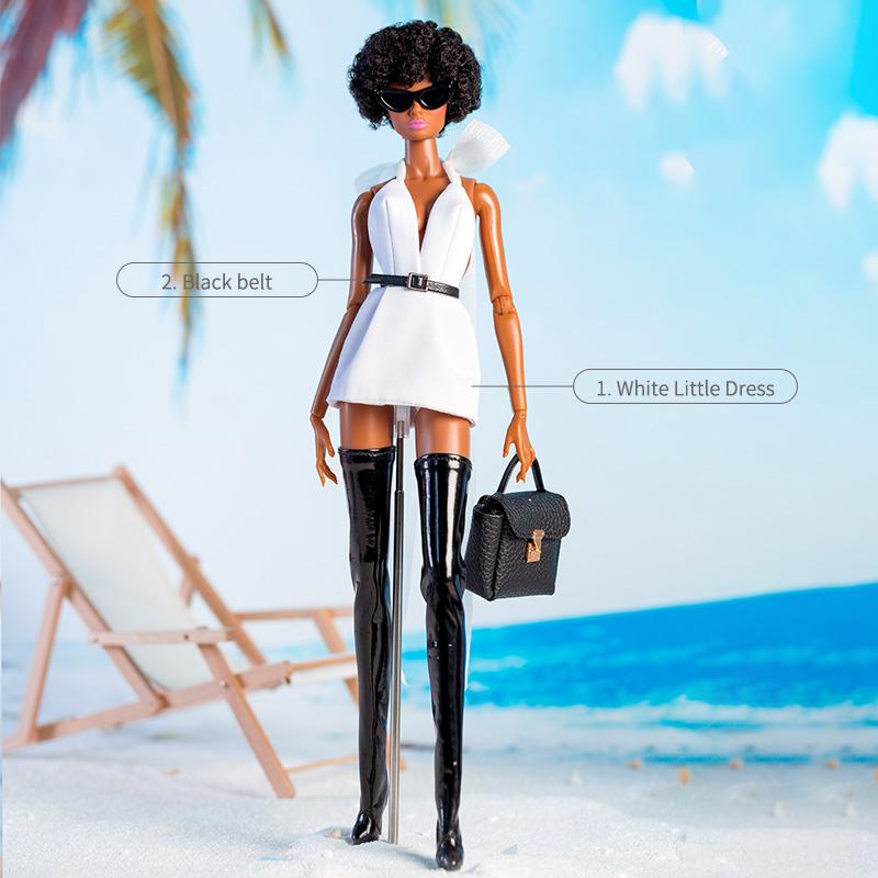 Ensemble de Vêtements pour Poupée Xianxian 1/6 Anime BJD 32cm Vêtements Chaussures Accessoires Poupée Supermodel Vacances à l'Île Jouets DIY Collectionneur