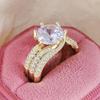 Cross Six-Prong Luxury Pavé Ring - Classic European & American Style, Hot Selling Women's Jewelry R7851