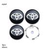 For Toyota  XP90 14pcs 60mm Car Tyre Wheel Center Hub Cap Badge For Toyota C-hr Prado Rav4 Yaris Hilux Prius Avensis Corolla Camry Accessories