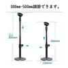 SHITORASU Desktop Microphone Stand Adjustable Height Soft Tube Angle Adjustable Stable Black with Microphone Holder