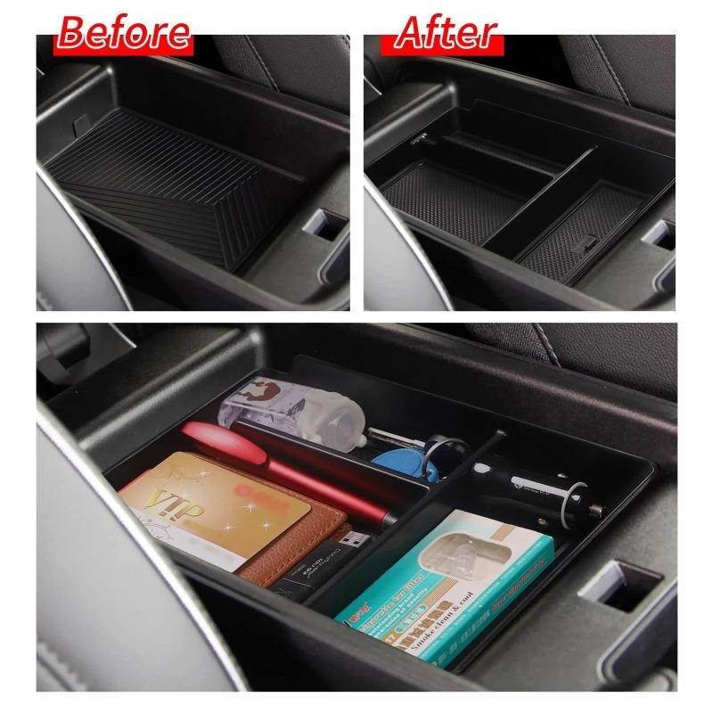 For Hyundai IONIQ 5 Car Central Armrest Storage Box Center Console Tray Organizer Interior Tidying Car Accessoriesr Gadget
