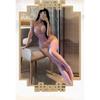 Man Wants Sexy Purple Fishnet Socks Perspective Seduction Women's One-piece Net Socks Pure Desire Large Size Stockings Hot Net Clothes W04
