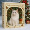 Kattejulekalender 24 Dager Nedtellingskalender til Jul Søte Akryl Kattungepynt Juledekor for Katteelskere