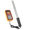 640 Portable Moistures Meter Moistures Tester LCD Backlight Straw Bailer Moistures Meter Humidity Moistures Meter for Wheat Rice Corn Bean