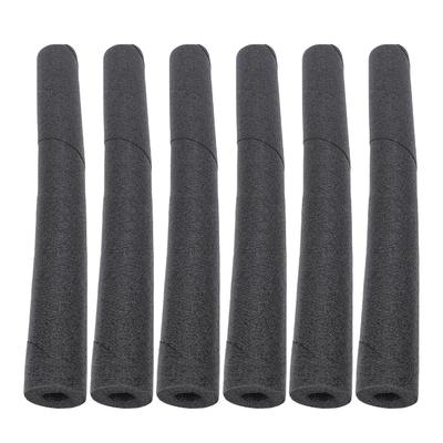 6pcs Foam Pipe Covers Black   Spiral Cuttable Multi Purpose Pipe Insulation Foam Tube for Swimming Pool Handle Water Pipe Exercise Machine Handle