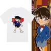 Maglietta Grafica Detective Conan Vintage Stampa Anime Giapponese Manica Corta Oversize Alta Qualità Casual Girocollo Cotone Unisex Streetwear Top T-shirt