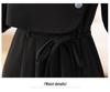 Azure Night Traveler 2026 Women's French Two-Piece Look Autumn Dress