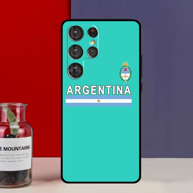 Argentine Flag Funda Case For Samsung Galaxy S25 Ultra S9 S10 S20 S21 S22 Plus S23 FE S24 Ultra Phone Cover