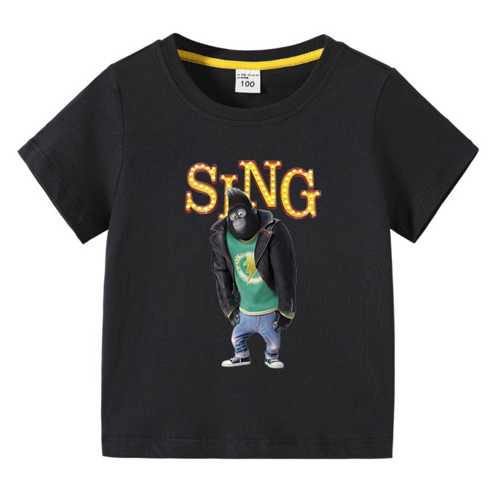 

Kids Clothing Short Sleeve t shirts Sing Movie Graphic Children s Summer Casual Cute Tee 110
