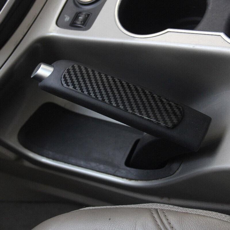 Carbon Fiber Plastic Brake Handle Handbrake Cover Trim For Ford Escape 2013-2016