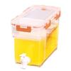 Beverage Dispenser with Tap Leak Proof Plastic Cold Drink Container with Spigot Large Capacity Pitcher for Refrigerator