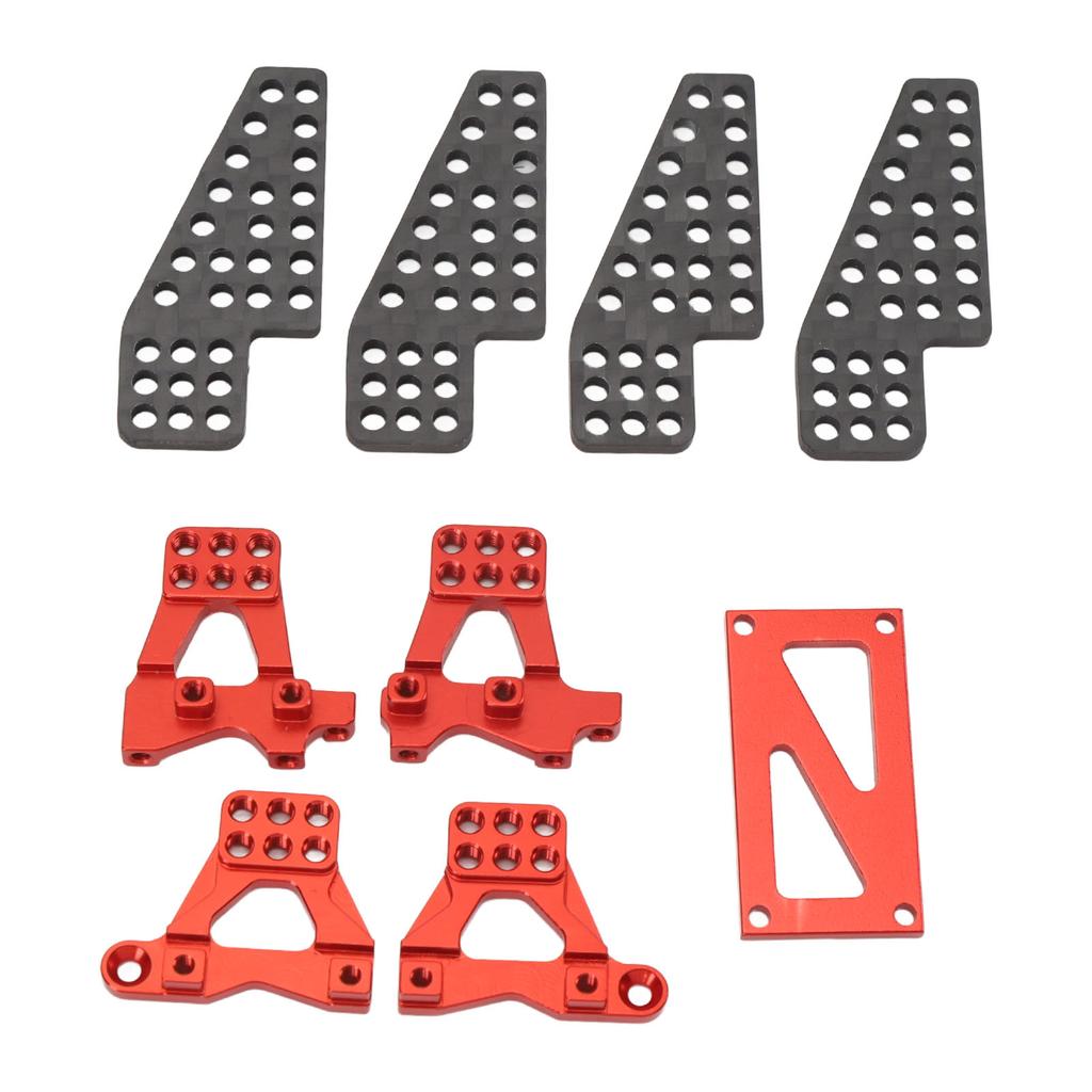 5pcs RC Damper Mount Stand Upgrade Aluminum Alloy Carbon Fiber Shock Damper Bracket for 118 RC