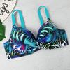 1 Set Costume da Bagno Tipo Spezzato Push Up Vita Alta Imbottito Sul Petto No