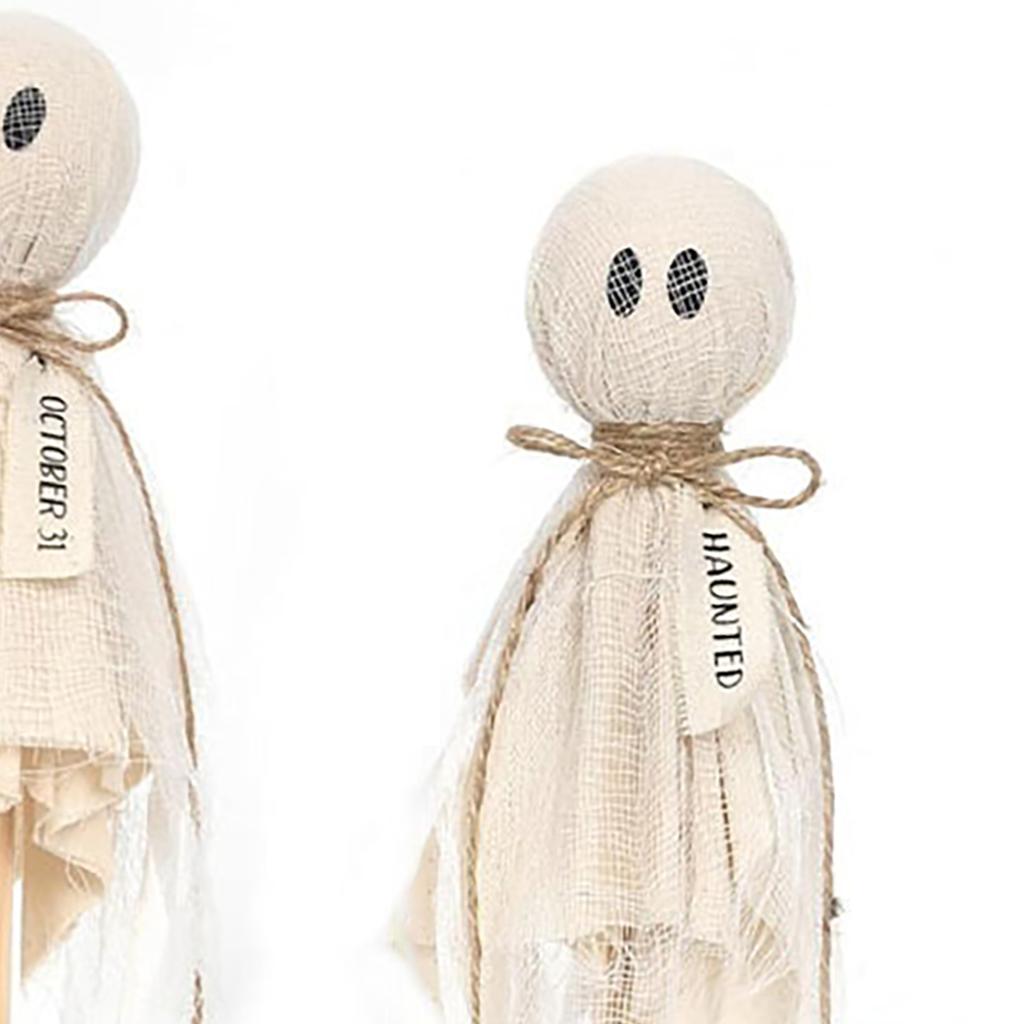 Geist Holzständer Handwerk Heimambiente Ornamente Gruselige Holzdeko für Indoor-Einkaufszentrum