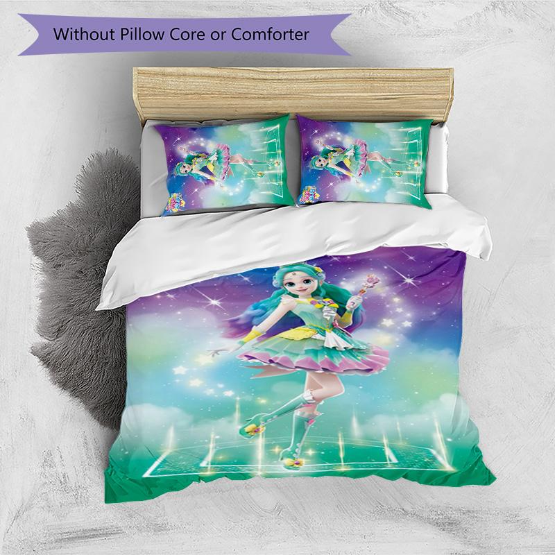 Magic Sweety 3pcs Bedding Set Duvet Cover Closure Includes 1 Duvet Cover & 2 Pillowcases for All Seasons Bedroom Home Dorm Decor