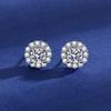 Korean Style Sunflower Zircon Stud Earrings for Women - Fashionable and Versatile Light Luxury Jewelry