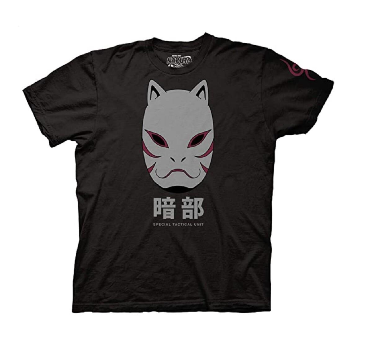 Naruto Shippuden Anbu Black Ops Mask Anime T-shirt XXXXL