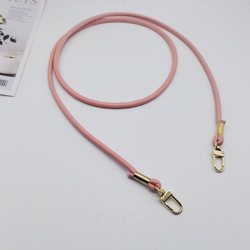 Simple and Versatile PU Square Buckle Round Leather Rope Replaceable Bag with One-shoulder Diagonal Mobile Phone Lanyard Bag Accessories