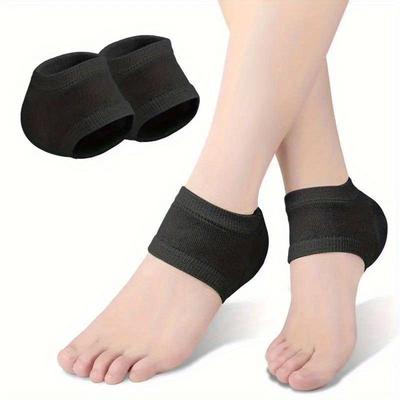 2pcs Silicone Heel & Foot Protector Pads - Ankle Support, Pain Relief for Long Standing, Prevents Cracks, Comfortable Walking Aid, Ideal Christmas