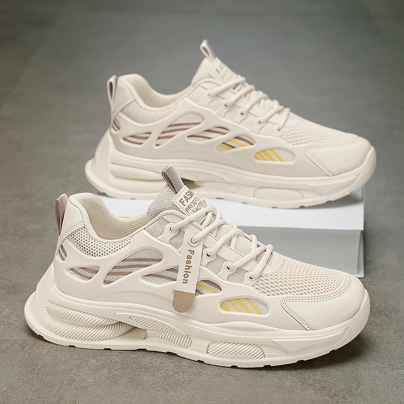 New summer breathable mesh casual board shoes heightening soft-soled sports little white tide shoes