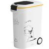 Contenedor para pienso de perro con ruedas 20 kg - 54L - La cena está servida