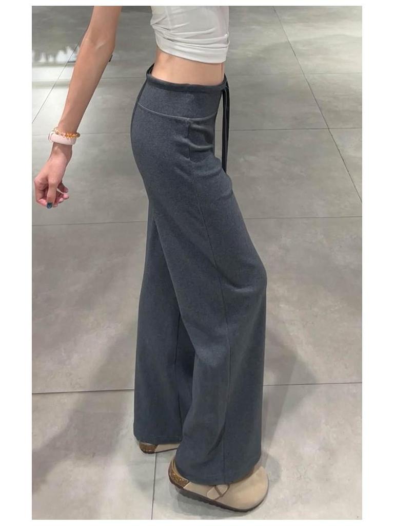 Lulu Unisex High Waist Slimming Sweatpants - Autumn 2026: Wide Leg, Plus Velvet