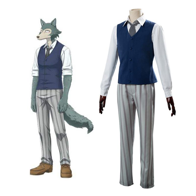 BEASTARS Legoshi Cosplay Costume Uniform Halloween Carnival Party Christmas Play Role Clothes Clothing