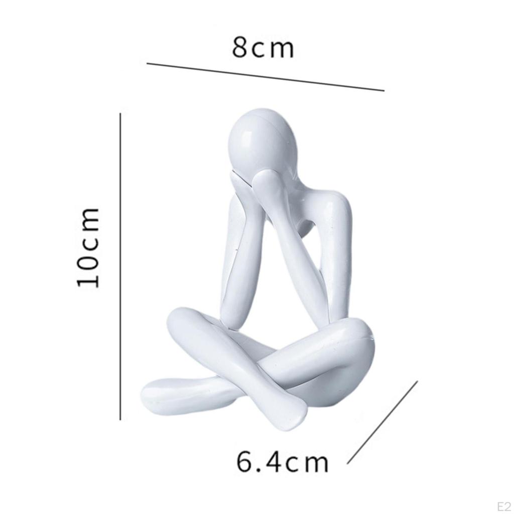 Abstract Figure Sculpture Decorative Figurine Art Crafts Modern Statue Desktop Ornament for Table