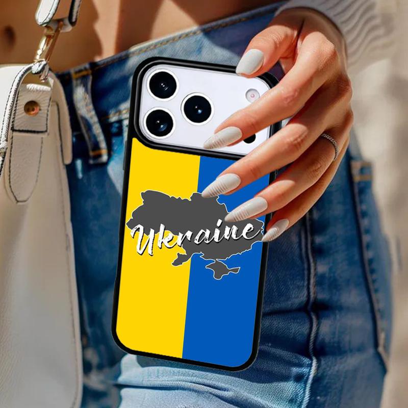 U-kraine Flag soft Phone Case For iPhone 17 Air 14 15 13 12 Max Cover For Apple 16e 11 Pro Max Plus Coque