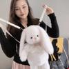 Plush Bunny Backpack For Kids With Cartoon Design And Soft Material For Daily Use