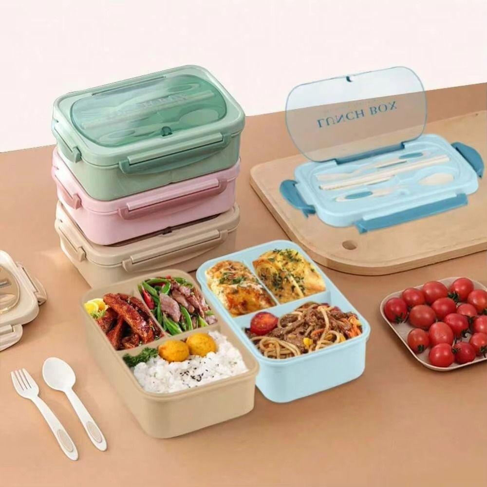 1200ML Bento Box Leakproof Lunch Containers Portable Food Storage Container  Students