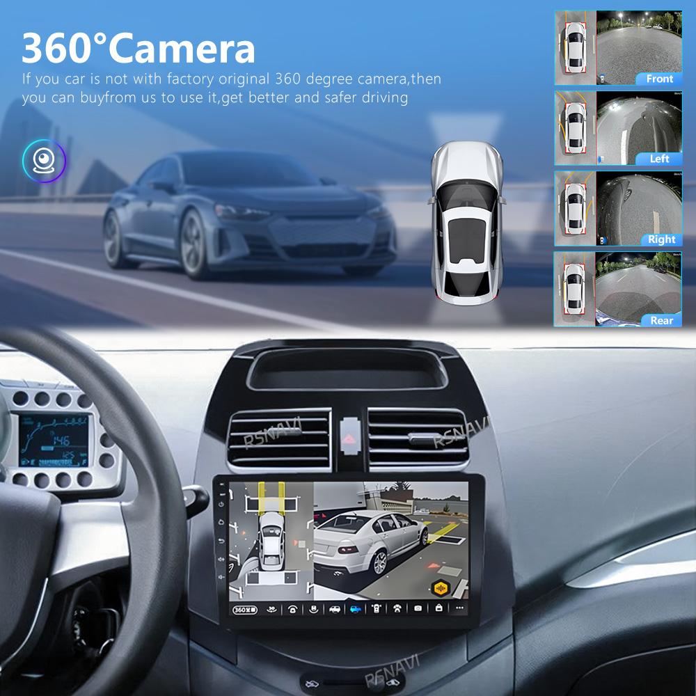 Autoradio stéréo Android 16 pour Chevrolet Spark 2010 2011-2014 avec DSP, CarPlay sans fil, Plug and Play